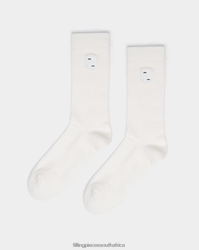 4ZL44N166 Socks Patch White Unisex Filling Pieces ZA