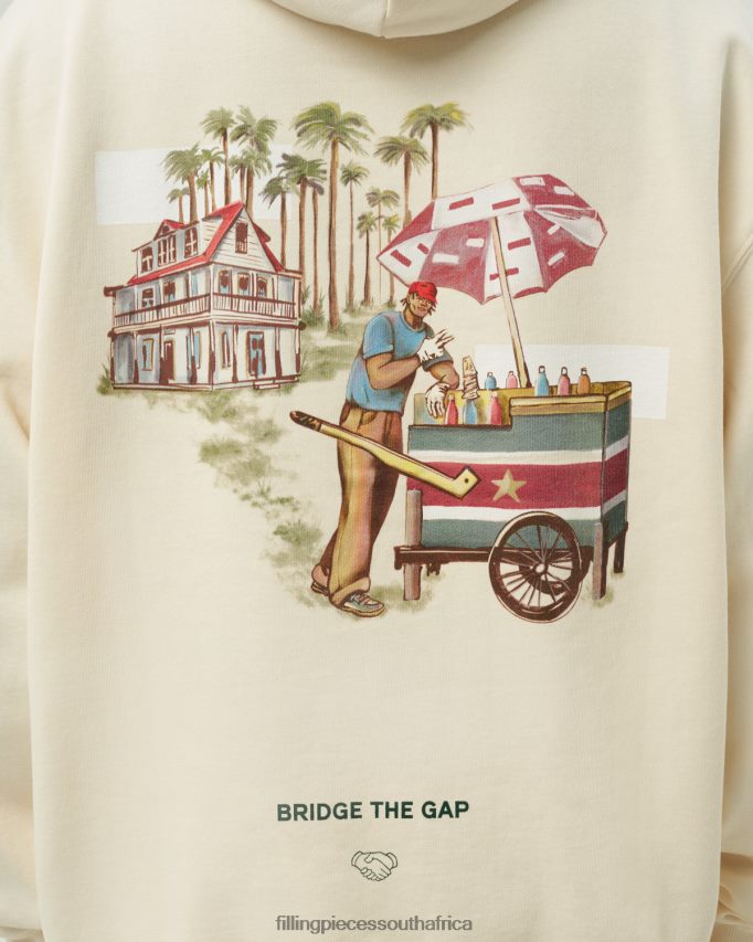 4ZL44N137 Hoodie Ice Vendor Antique White Men Filling Pieces ZA