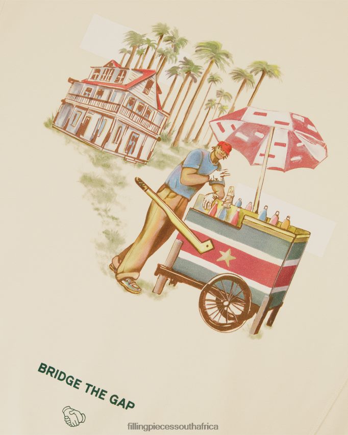 4ZL44N137 Hoodie Ice Vendor Antique White Men Filling Pieces ZA