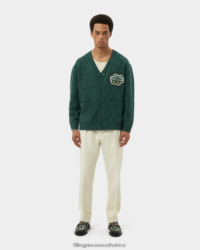 4ZL44N140 Knit Cardigan Green Men Filling Pieces ZA