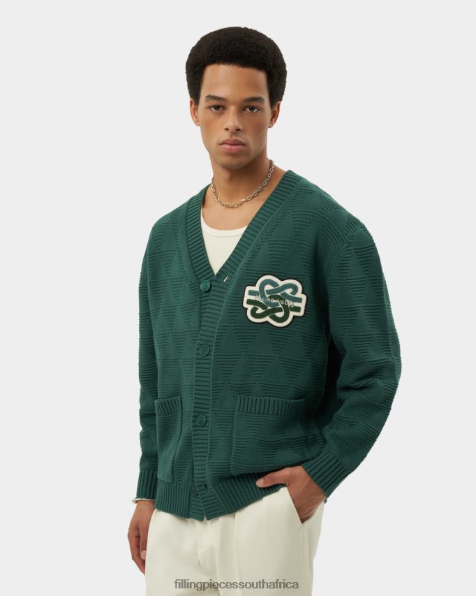 4ZL44N140 Knit Cardigan Green Men Filling Pieces ZA