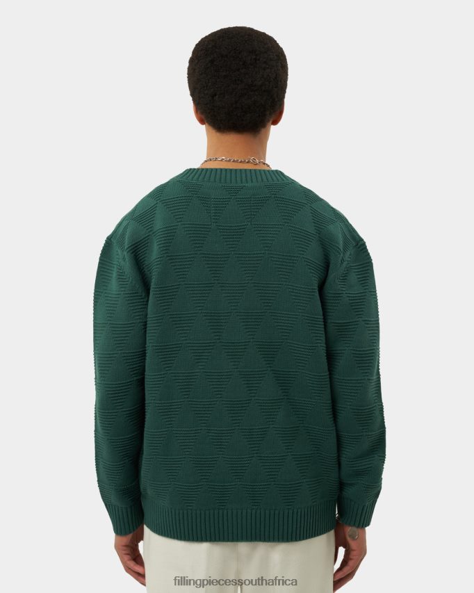 4ZL44N140 Knit Cardigan Green Men Filling Pieces ZA