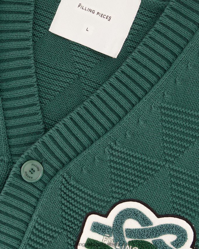 4ZL44N140 Knit Cardigan Green Men Filling Pieces ZA