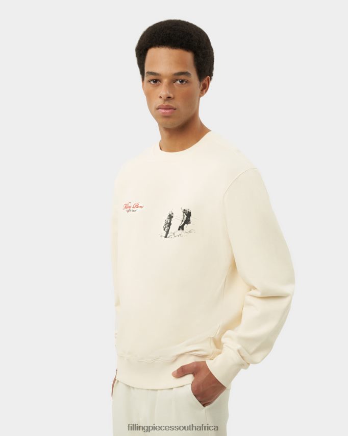 4ZL44N141 Sweatshirt United by Nature Antique White Men Filling Pieces ZA