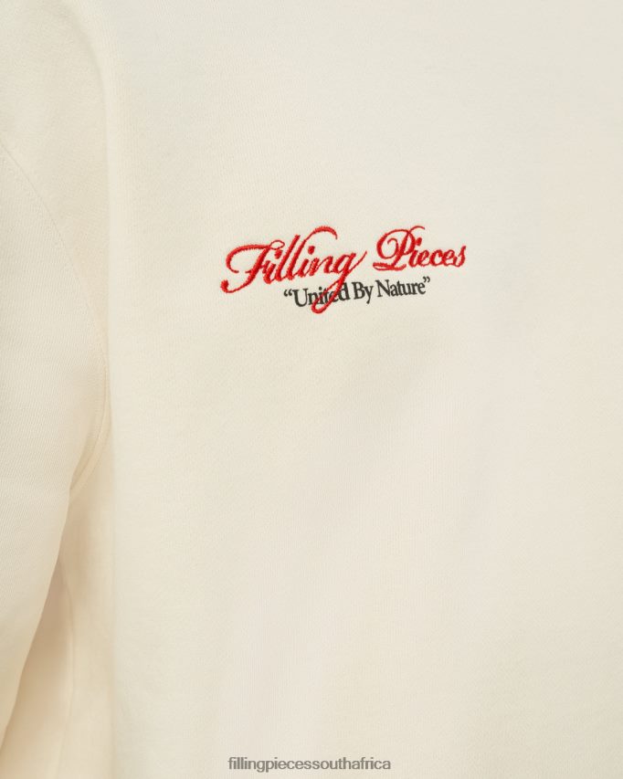 4ZL44N141 Sweatshirt United by Nature Antique White Men Filling Pieces ZA