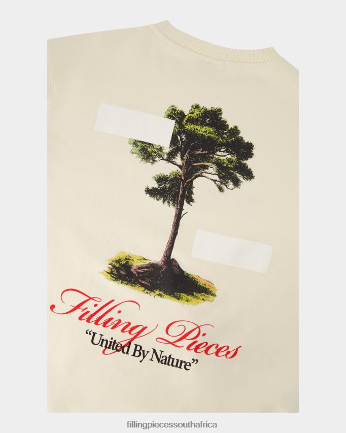 4ZL44N141 Sweatshirt United by Nature Antique White Men Filling Pieces ZA