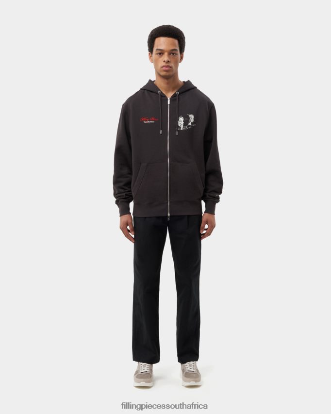 4ZL44N143 Zip Hoodie United by Nature Pavement Men Filling Pieces ZA