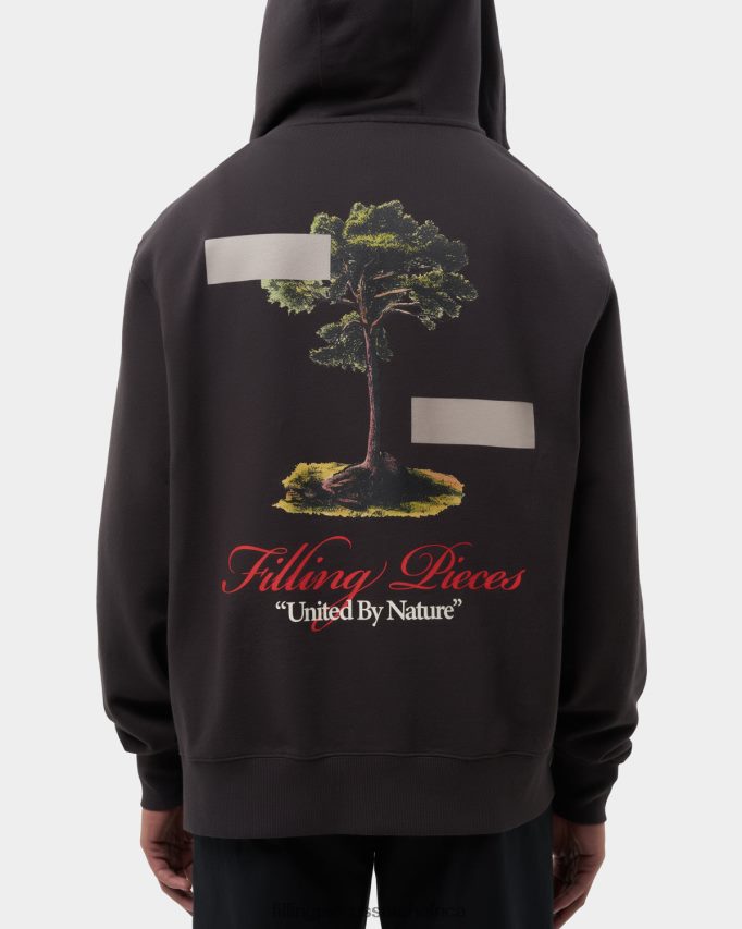 4ZL44N143 Zip Hoodie United by Nature Pavement Men Filling Pieces ZA