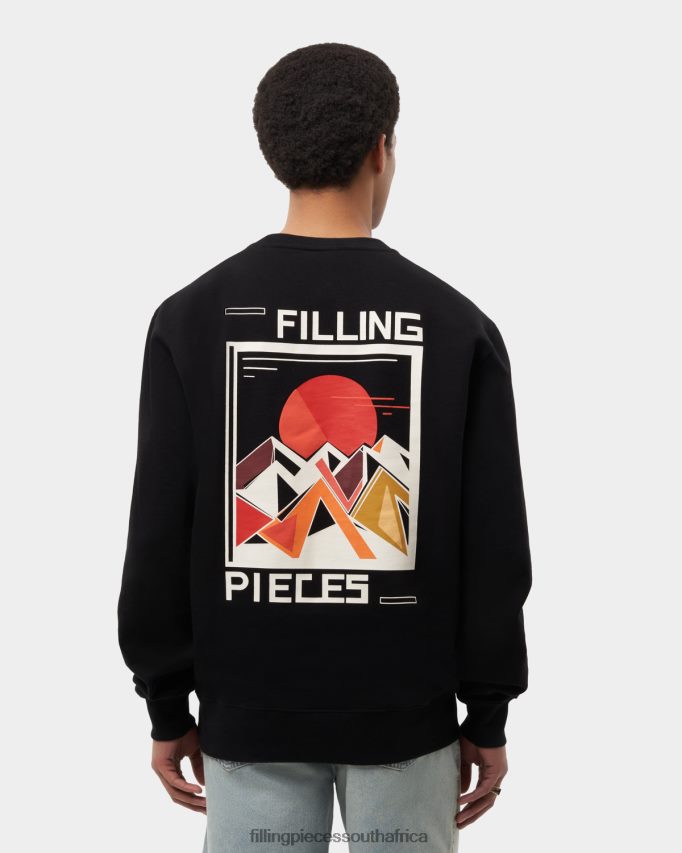 4ZL44N144 Sweatshirt Sunset Black Men Filling Pieces ZA
