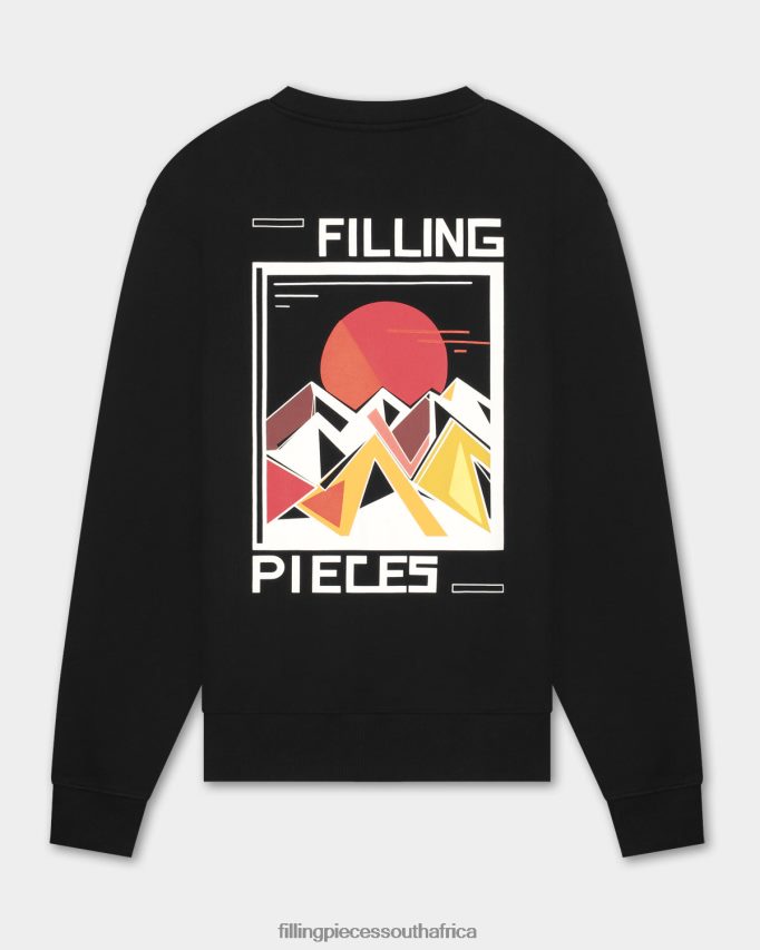 4ZL44N144 Sweatshirt Sunset Black Men Filling Pieces ZA
