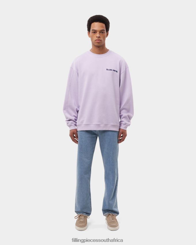 4ZL44N145 Sweatshirt Message Lilac Men Filling Pieces ZA