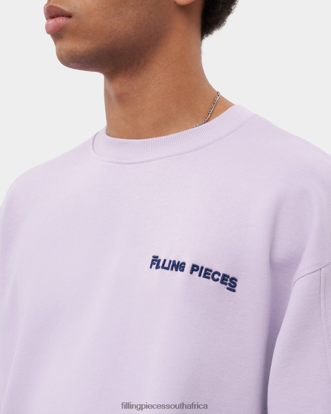 4ZL44N145 Sweatshirt Message Lilac Men Filling Pieces ZA