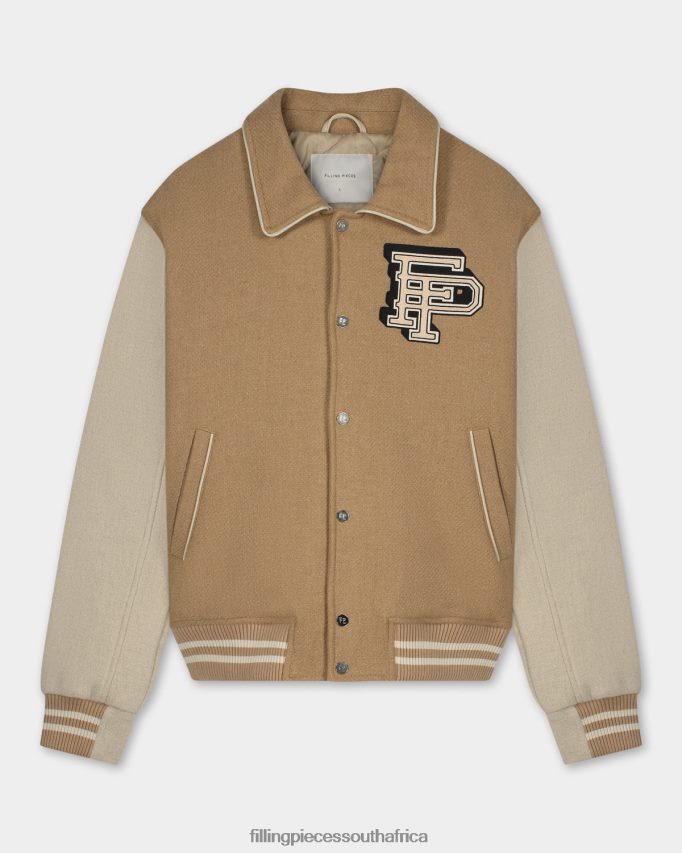 4ZL44N150 Varsity Jacket Ginger Root Men Filling Pieces ZA