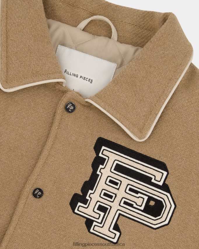 4ZL44N150 Varsity Jacket Ginger Root Men Filling Pieces ZA