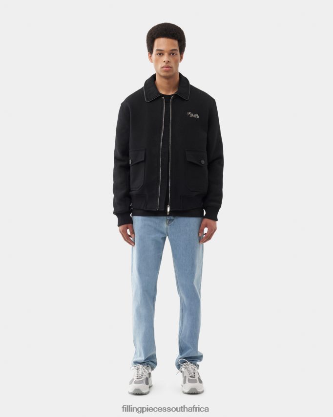 4ZL44N152 Bomber Jacket Black Men Filling Pieces ZA