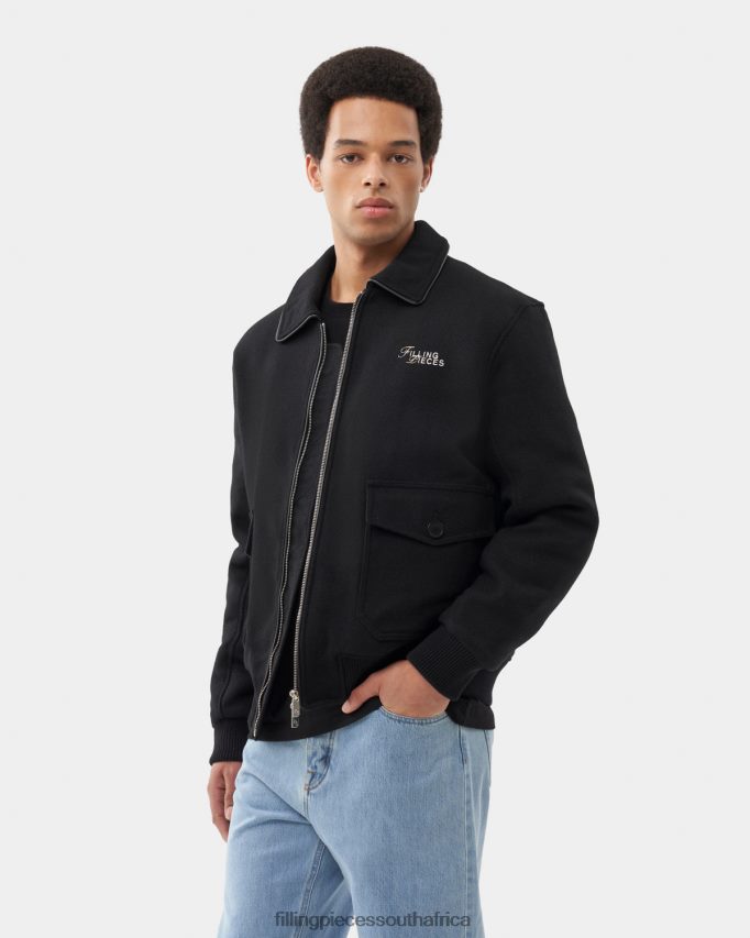 4ZL44N152 Bomber Jacket Black Men Filling Pieces ZA