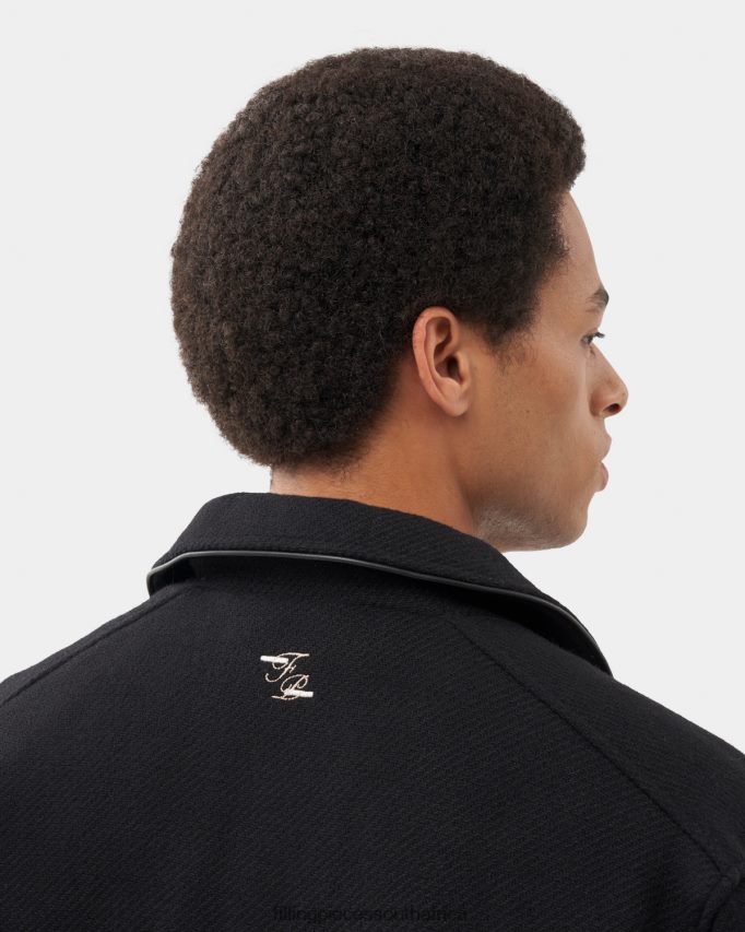 4ZL44N152 Bomber Jacket Black Men Filling Pieces ZA