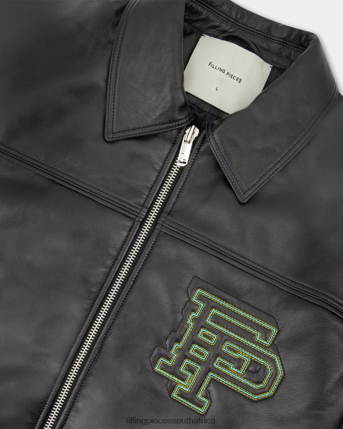 4ZL44N157 Leather Jacket Plain Men Filling Pieces ZA