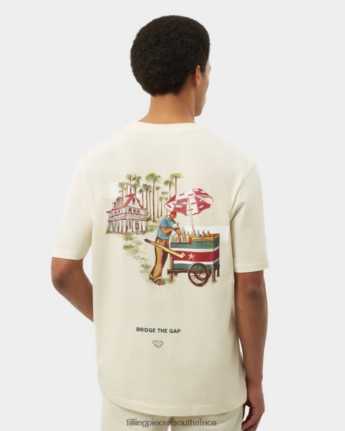 4ZL44N109 T-shirt Ice Vendor Antique White Men Filling Pieces ZA