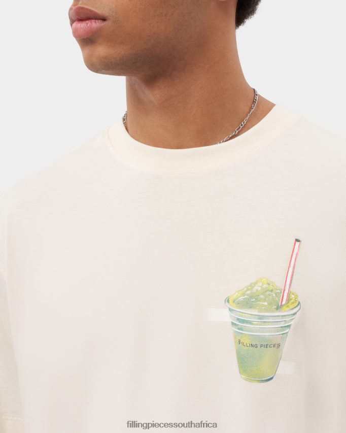 4ZL44N110 T-shirt Slush Antique White Men Filling Pieces ZA