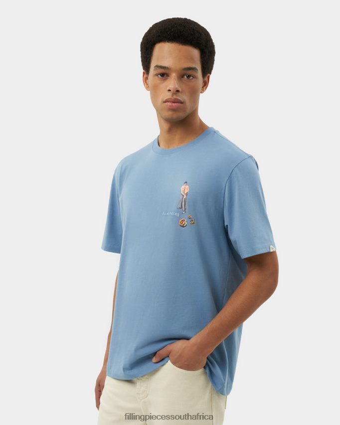 4ZL44N112 T-shirt Games Harbour Blue Men Filling Pieces ZA