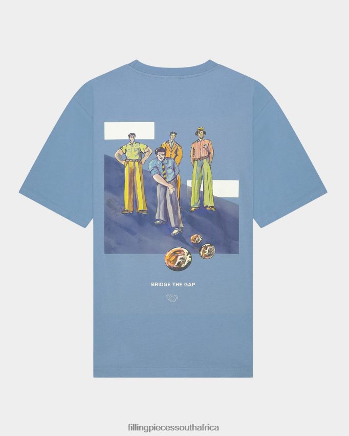 4ZL44N112 T-shirt Games Harbour Blue Men Filling Pieces ZA