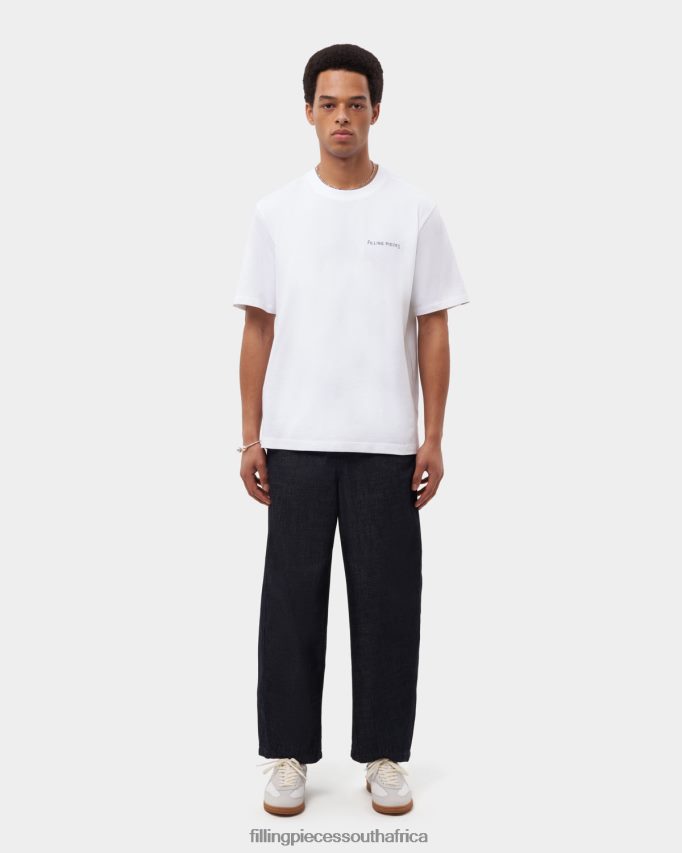 4ZL44N115 T-shirt Alphabet White Men Filling Pieces ZA