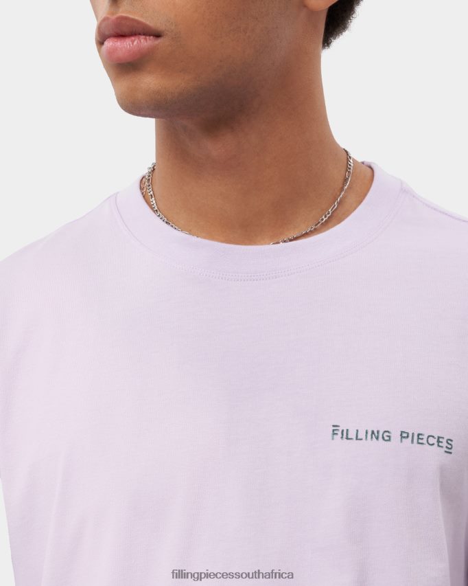4ZL44N117 T-shirt Alphabet Lilac Men Filling Pieces ZA