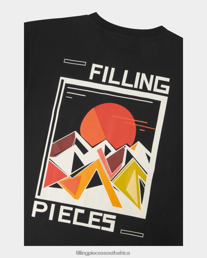 4ZL44N119 T-shirt Sunset Black Men Filling Pieces ZA