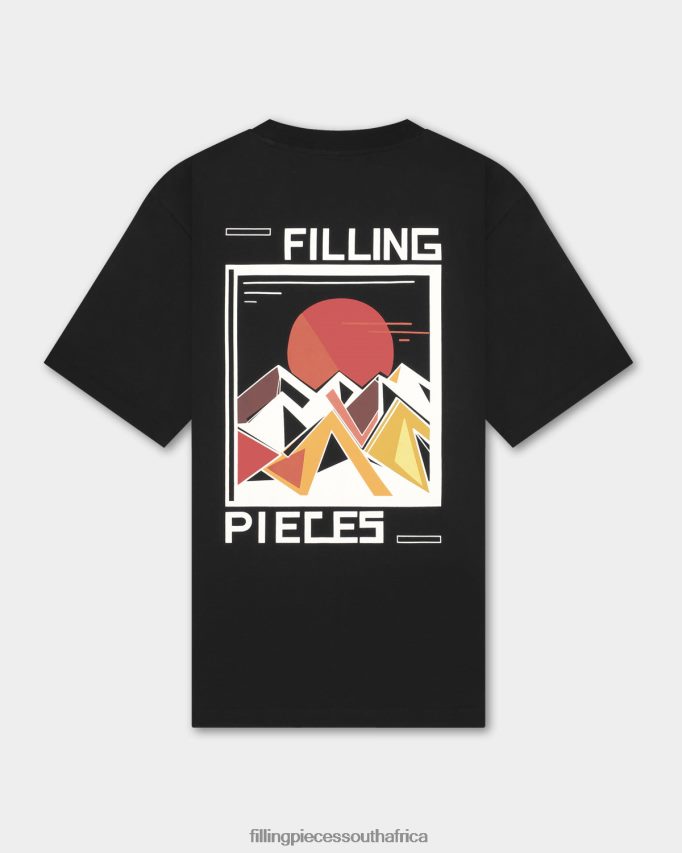 4ZL44N119 T-shirt Sunset Black Men Filling Pieces ZA