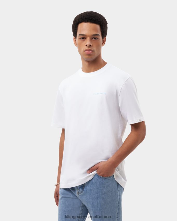 4ZL44N120 T-shirt Message White Men Filling Pieces ZA