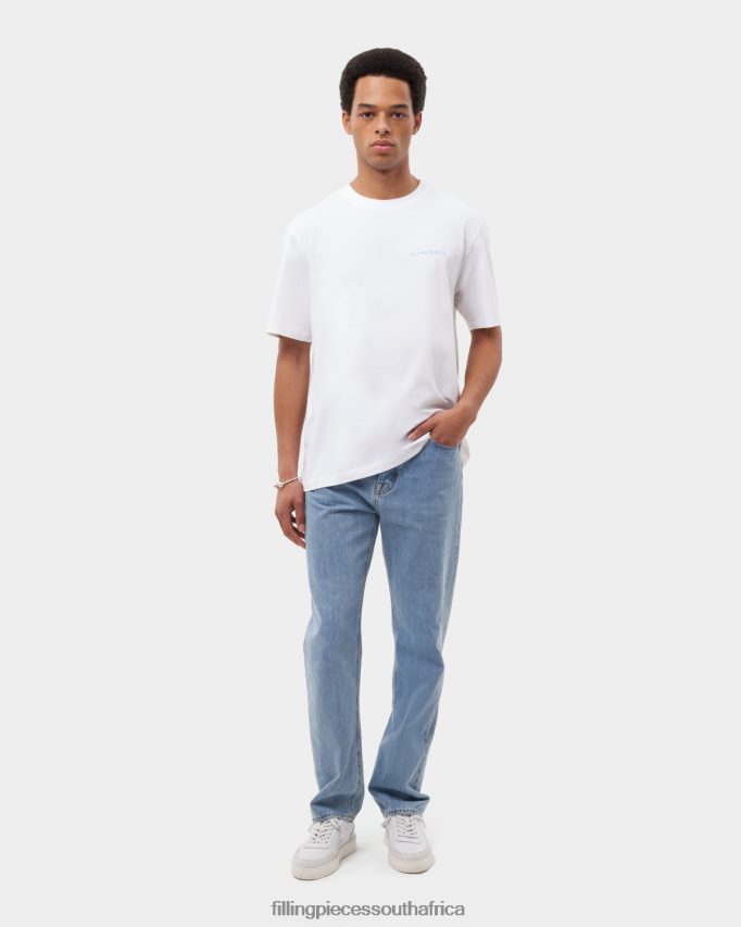 4ZL44N120 T-shirt Message White Men Filling Pieces ZA