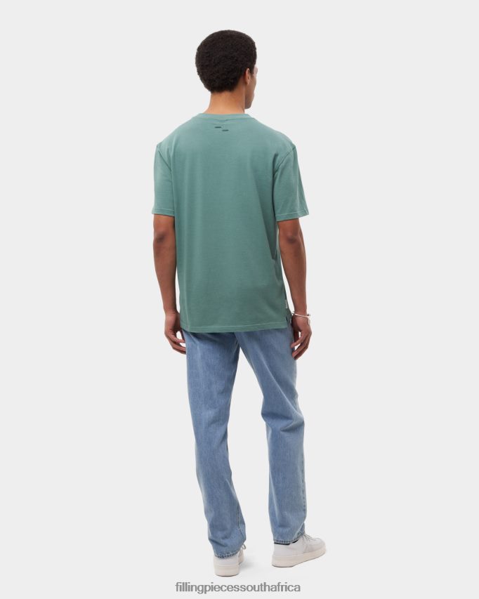 4ZL44N121 T-shirt Lux Sage Green Men Filling Pieces ZA