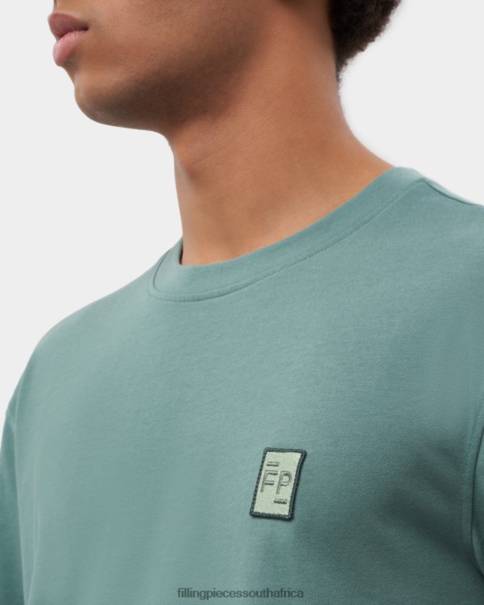 4ZL44N121 T-shirt Lux Sage Green Men Filling Pieces ZA