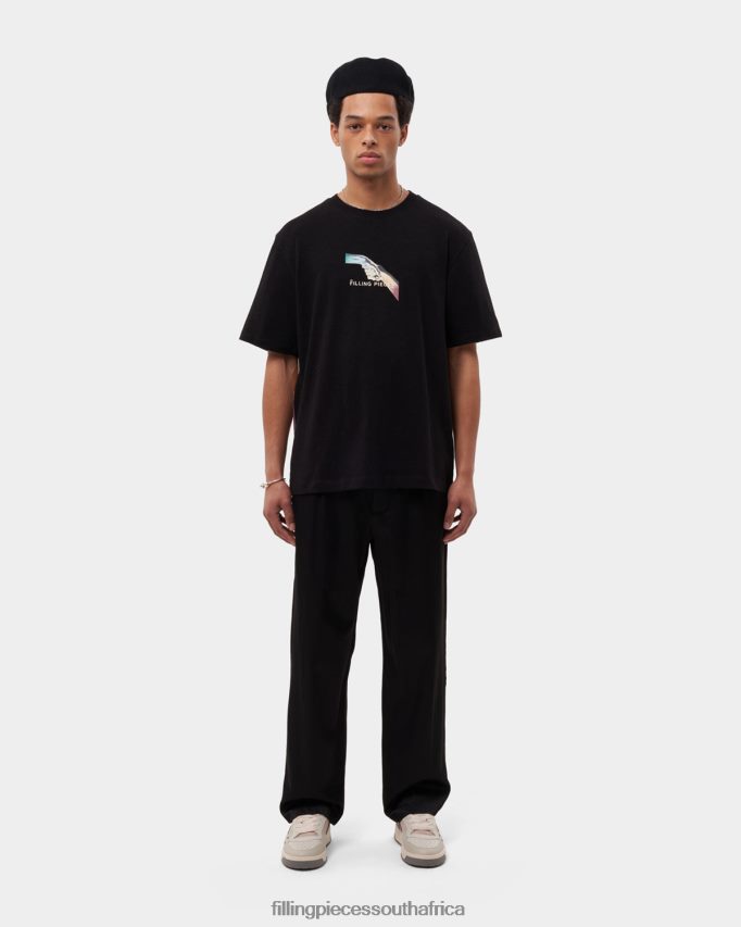 4ZL44N122 T-shirt Gradient Handshake Black Men Filling Pieces ZA