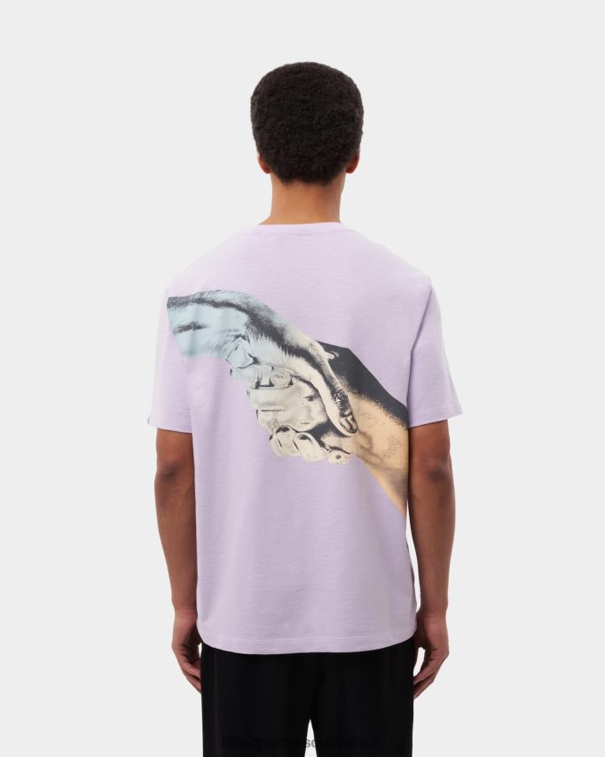 4ZL44N123 T-shirt Gradient Handshake Lilac Men Filling Pieces ZA