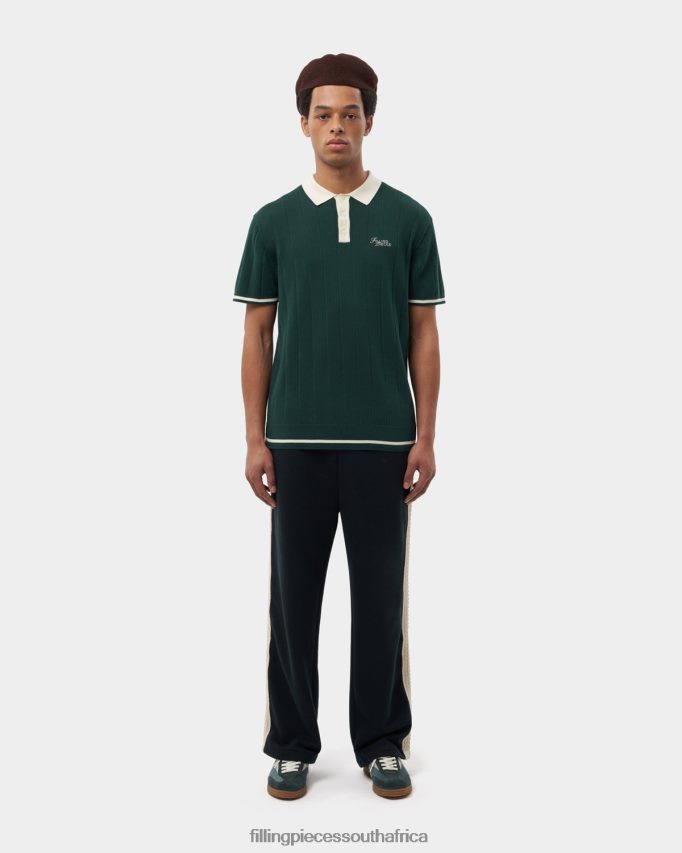 4ZL44N124 Knit Polo Green Men Filling Pieces ZA