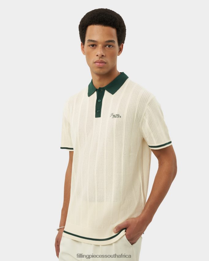 4ZL44N125 Knit Polo White Men Filling Pieces ZA