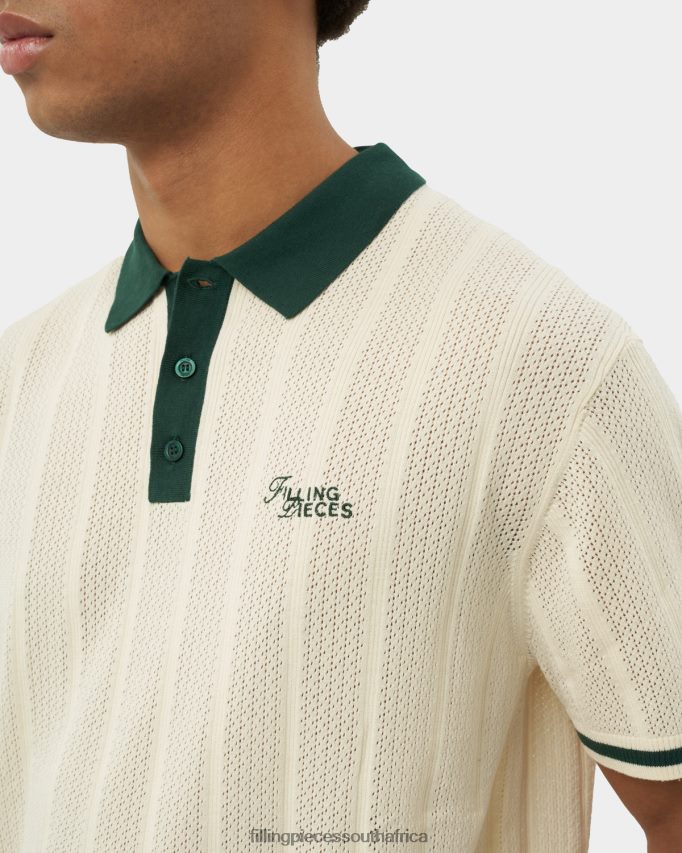 4ZL44N125 Knit Polo White Men Filling Pieces ZA