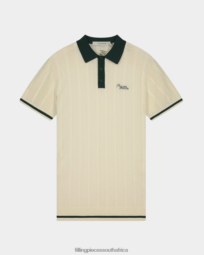 4ZL44N125 Knit Polo White Men Filling Pieces ZA