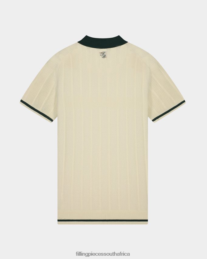 4ZL44N125 Knit Polo White Men Filling Pieces ZA