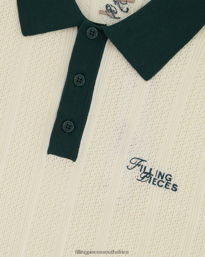 4ZL44N125 Knit Polo White Men Filling Pieces ZA