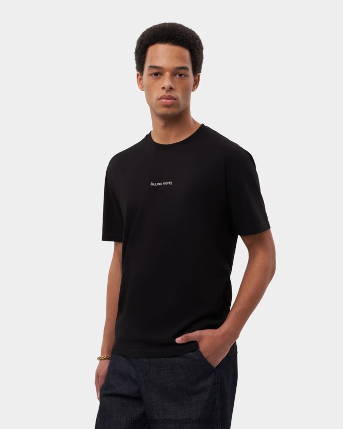 4ZL44N129 T-shirt Slim Black Men Filling Pieces ZA