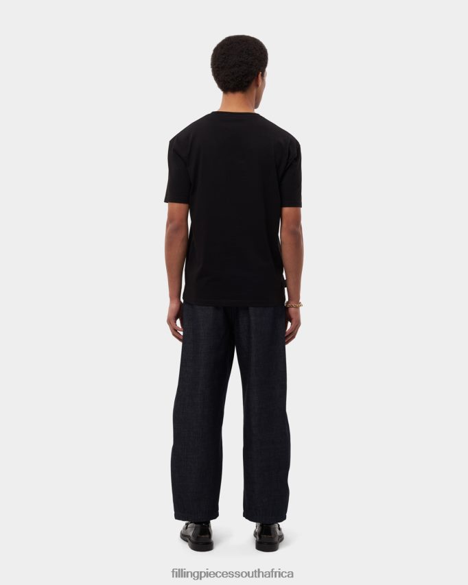 4ZL44N129 T-shirt Slim Black Men Filling Pieces ZA