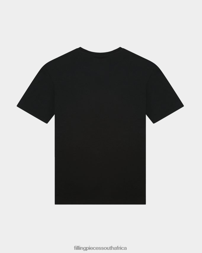 4ZL44N129 T-shirt Slim Black Men Filling Pieces ZA