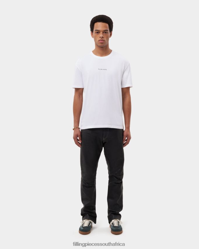 4ZL44N130 T-shirt Slim White Men Filling Pieces ZA