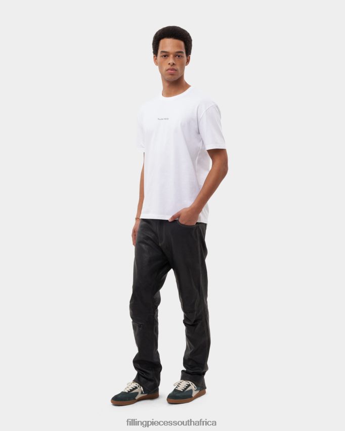 4ZL44N130 T-shirt Slim White Men Filling Pieces ZA
