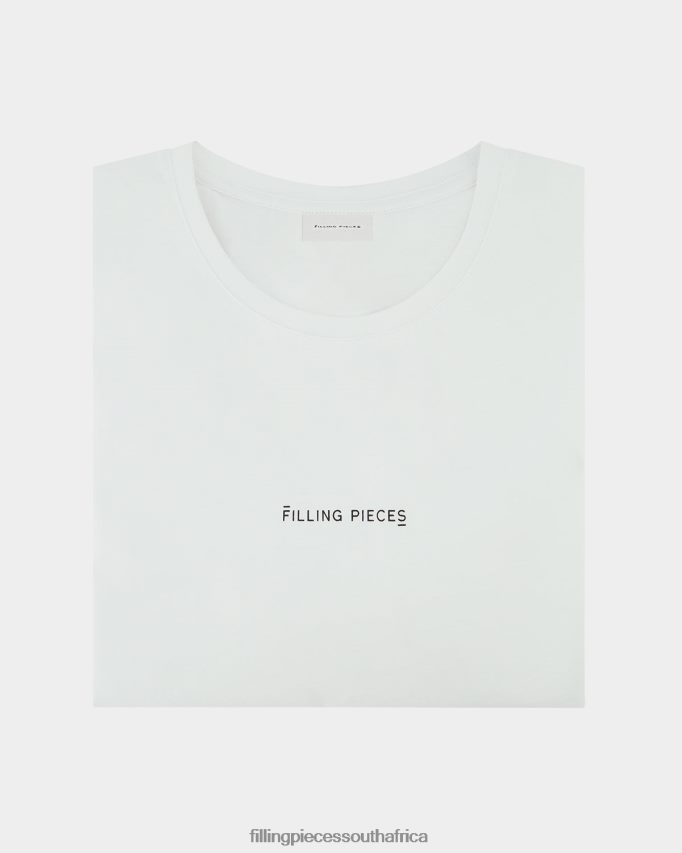 4ZL44N130 T-shirt Slim White Men Filling Pieces ZA