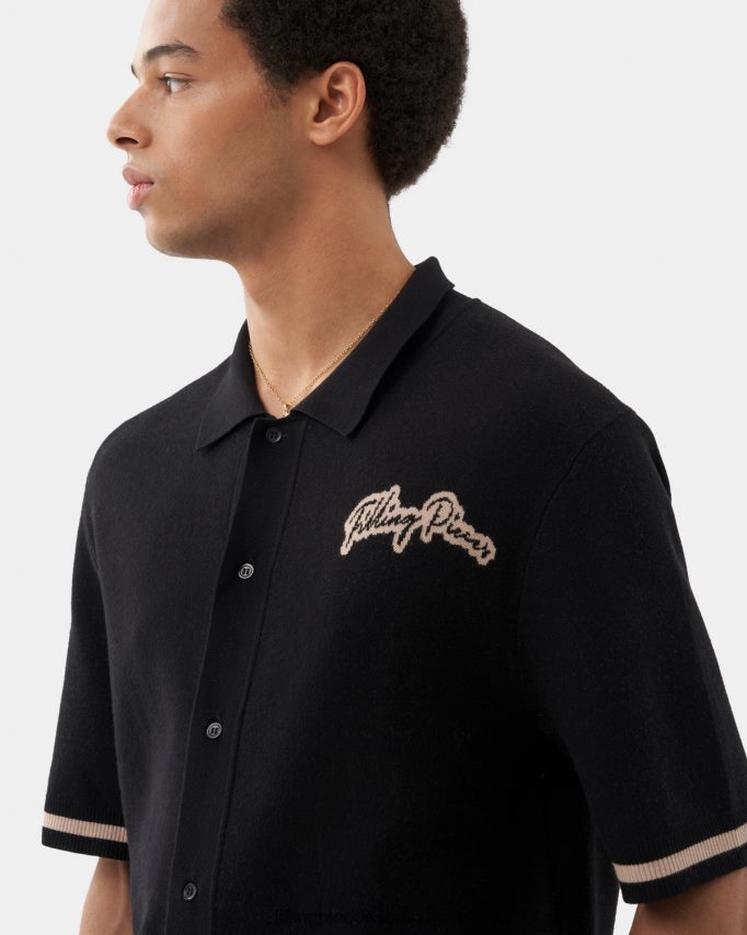 4ZL44N131 Knit Shirt Black Men Filling Pieces ZA