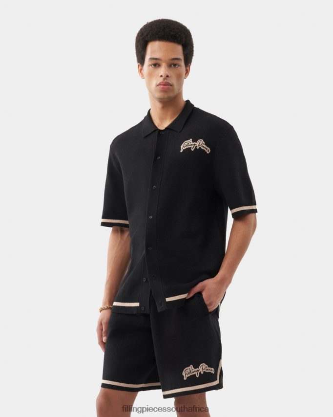 4ZL44N131 Knit Shirt Black Men Filling Pieces ZA